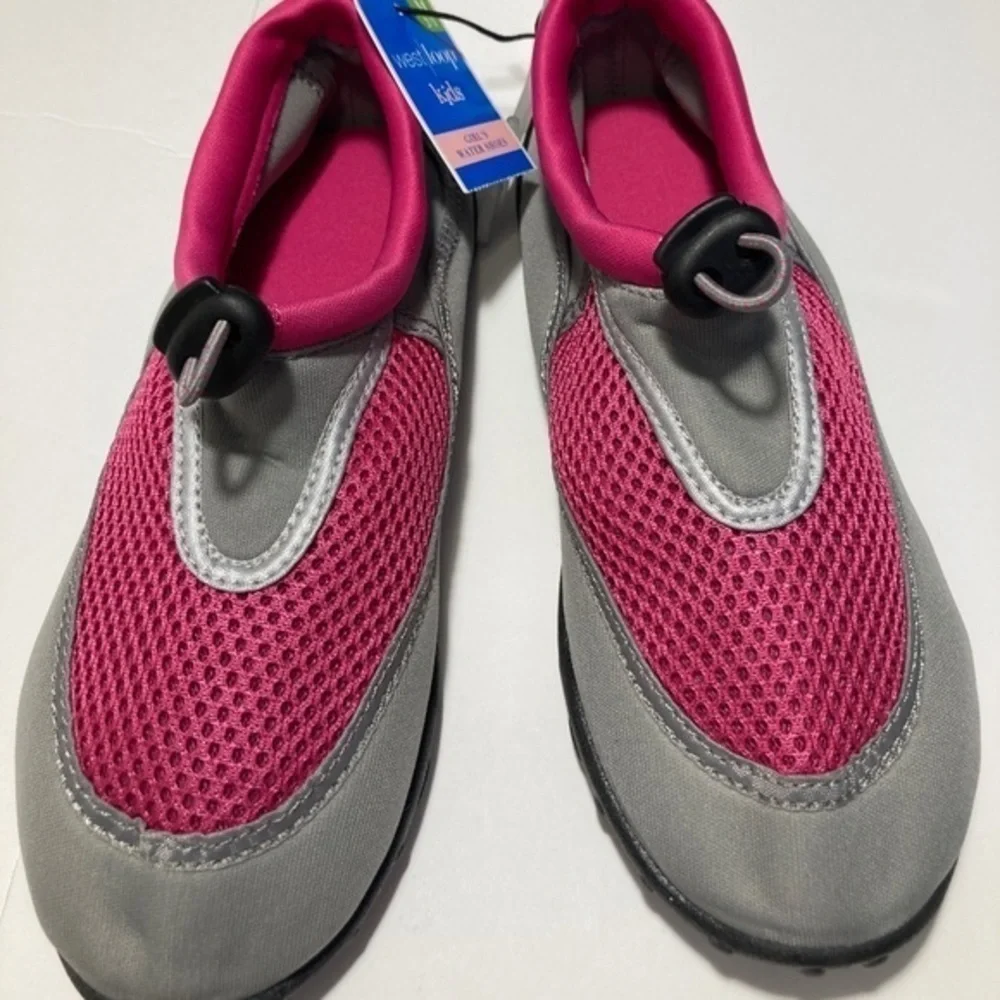 Kid's Water Shoes Hot Pink & Gray | Size 2/3 NWT summer beach